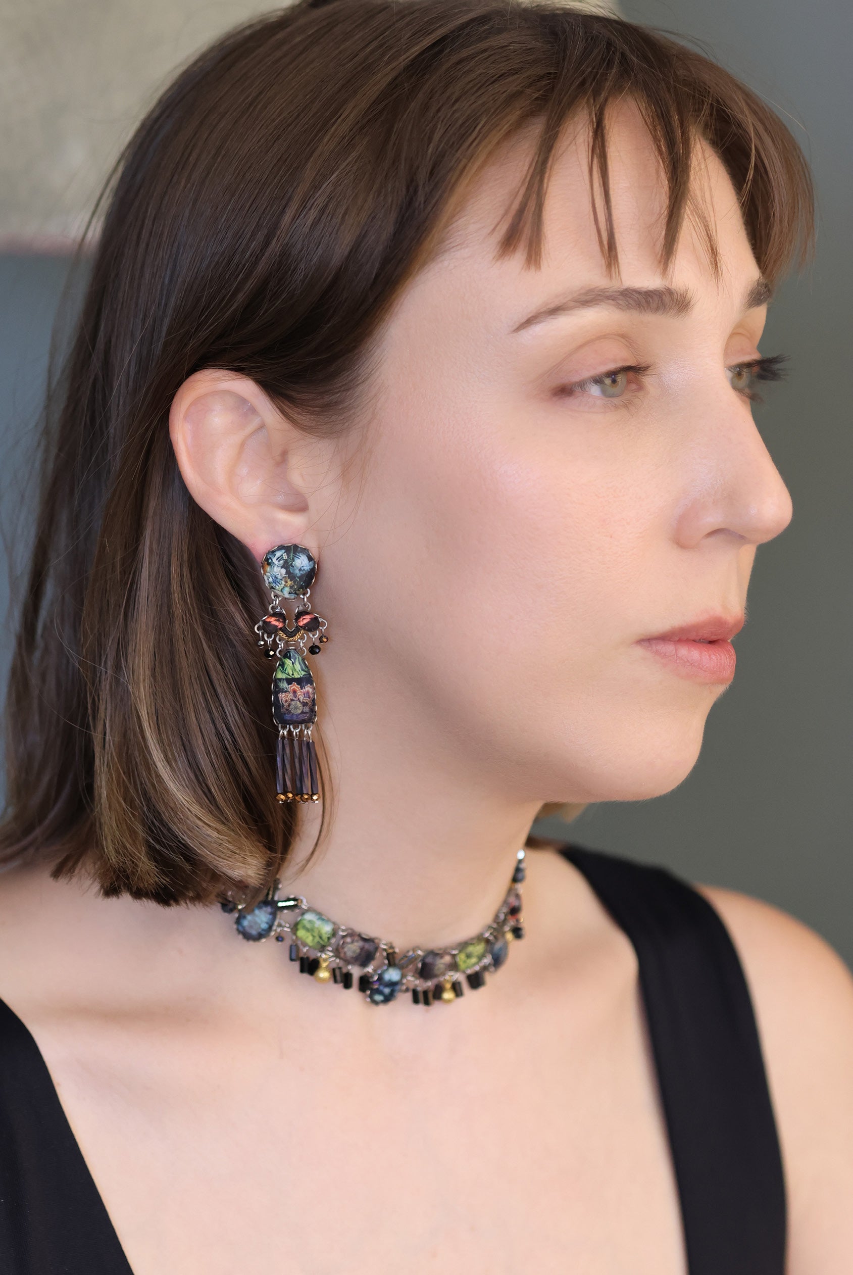 Ayala Bar Jewelry Ayala Bar Mystic Lantern Set,Long Earring, Kokoro