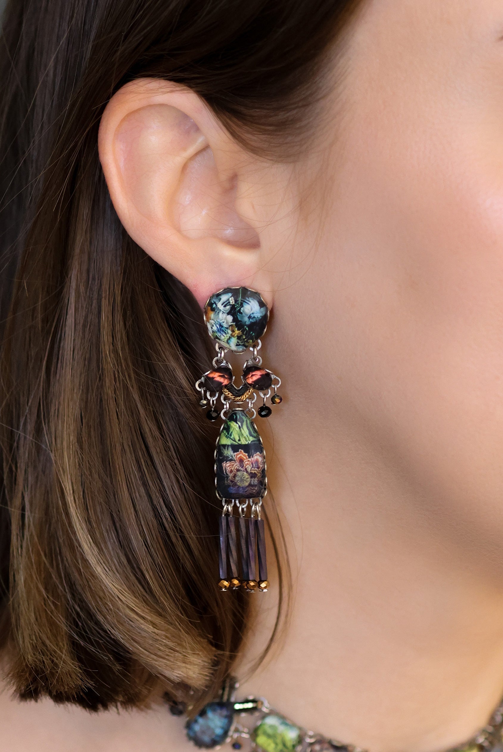 Ayala Bar Jewelry Ayala Bar Mystic Lantern Set,Long Earring, Kokoro