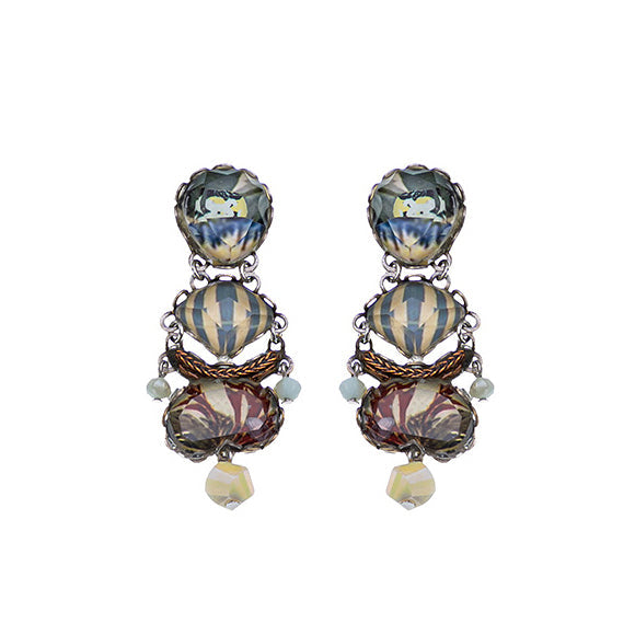Ayala Bar Jewelry Ayala Bar Neptune's Garden Set, Casual Glass Earrings, Kelp