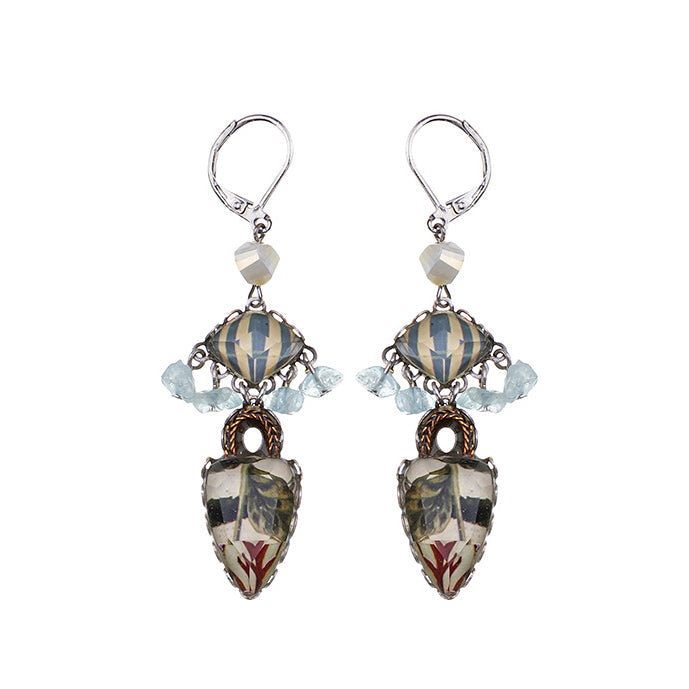 Ayala Bar Jewelry Ayala Bar Neptune's Garden Set, Glass Hanging Earrings, Agar