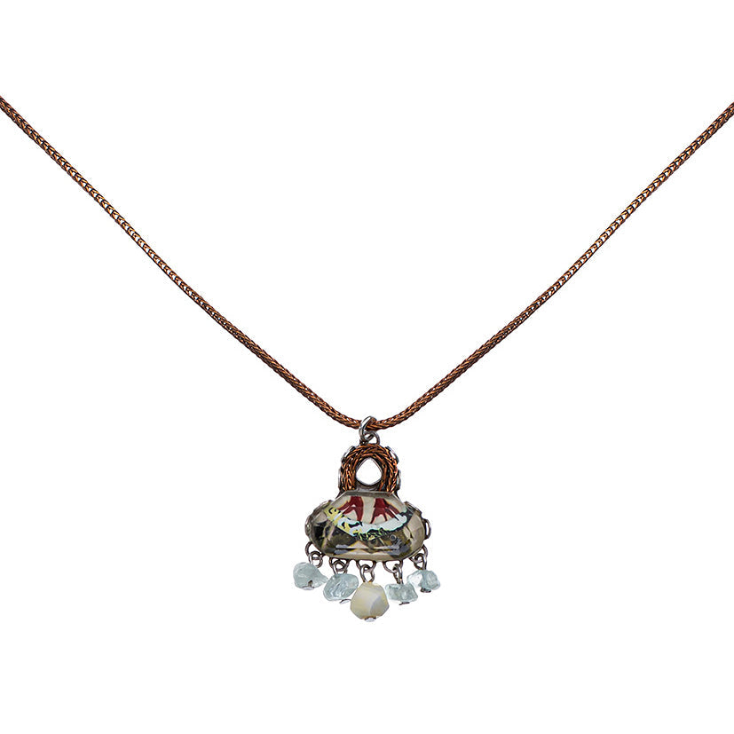 Ayala Bar Jewelry Ayala Bar Neptune's Garden Set, Glass Necklace, Kombu