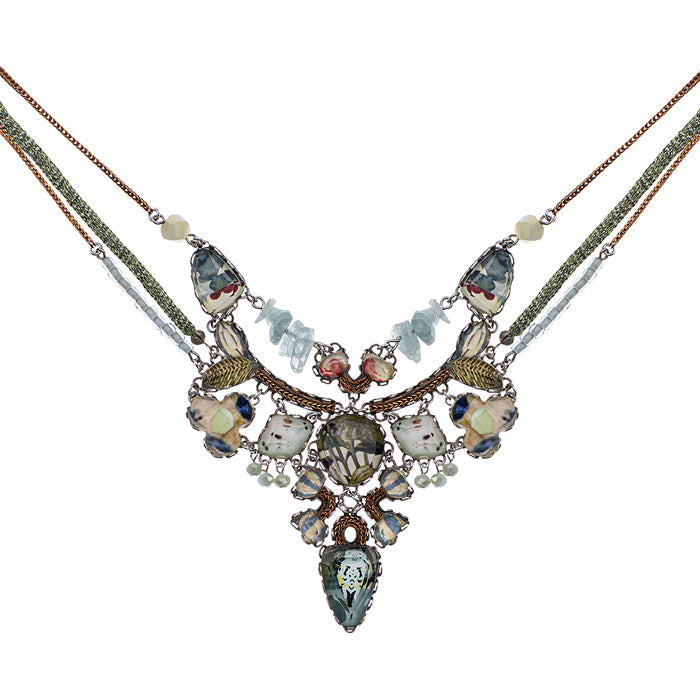 Ayala Bar Jewelry Ayala Bar Neptune's Garden Set, Glass Necklace, Wakame