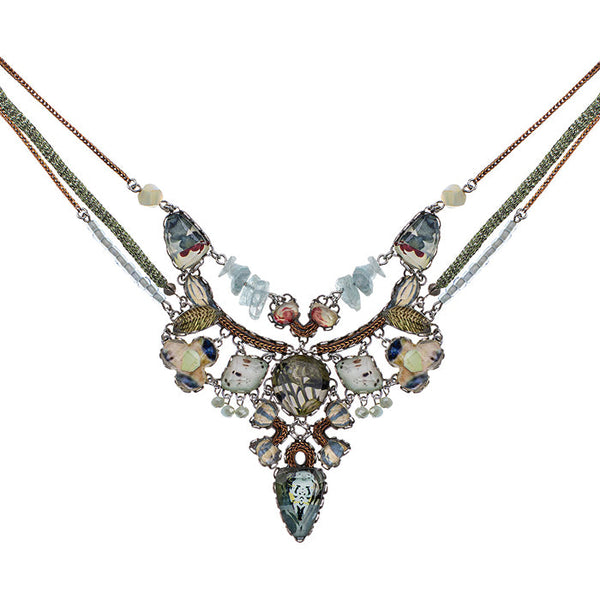 Ayala Bar Jewelry Ayala Bar Neptune's Garden Set, Glass Necklace, Wakame