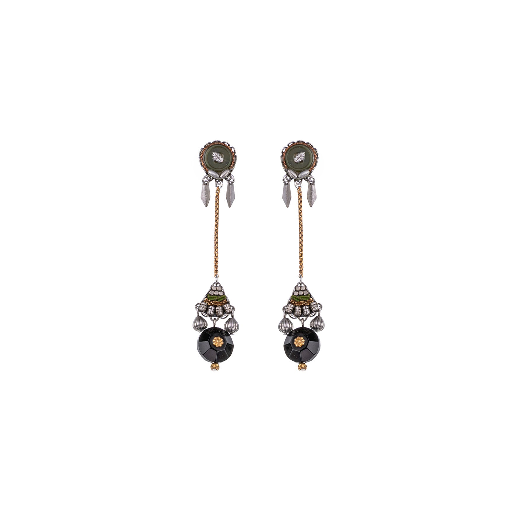 Ayala Bar Jewelry Ayala Bar Night Queen Set,Long Earring, Noctis