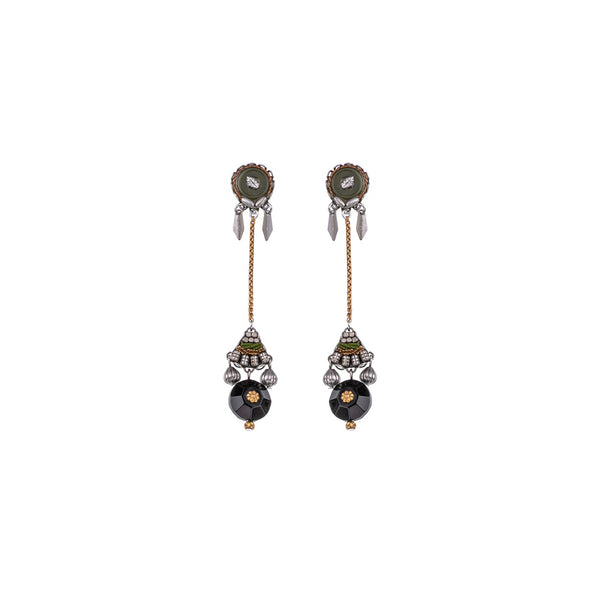 Ayala Bar Jewelry Ayala Bar Night Queen Set,Long Earring, Noctis