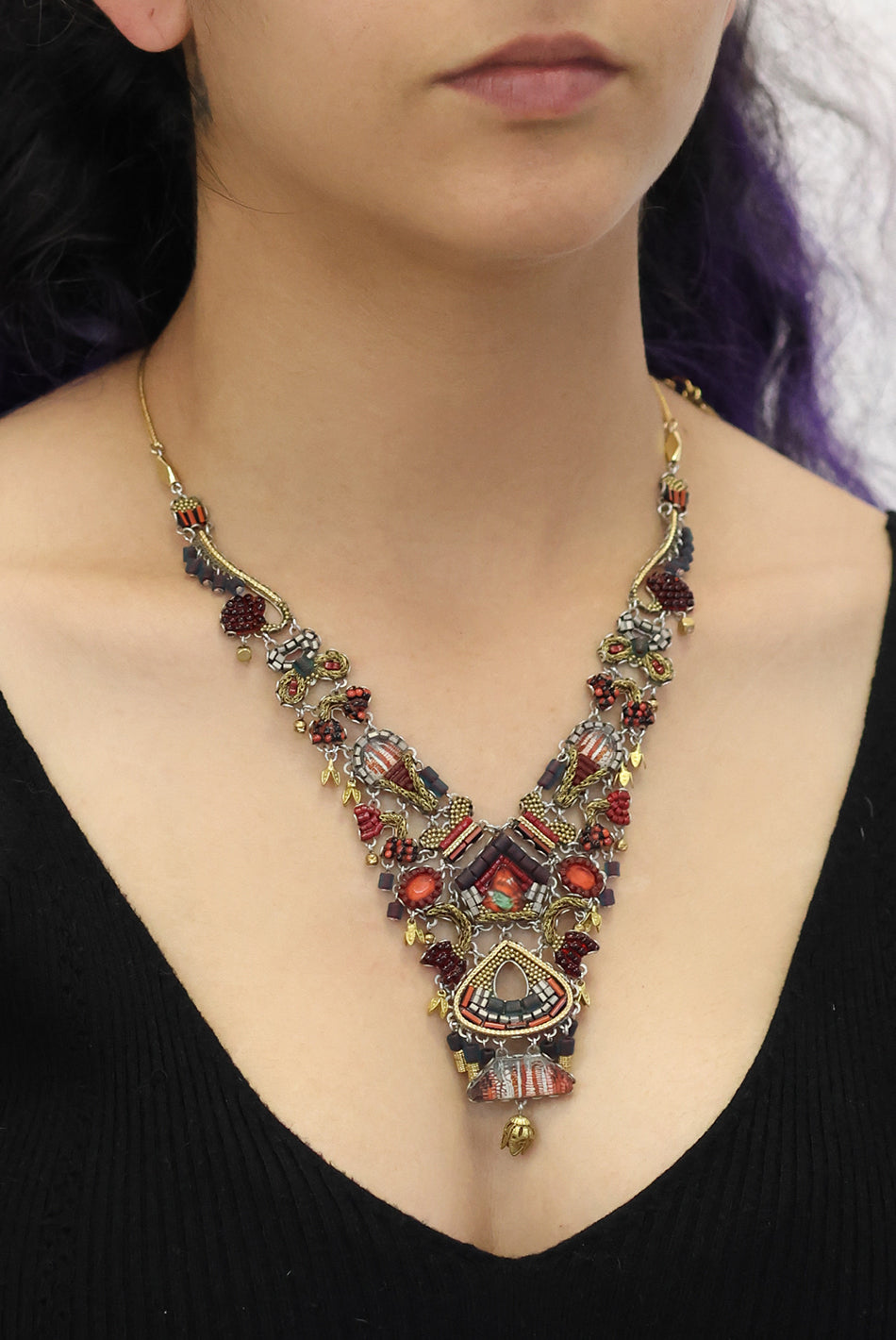 Ayala Bar Jewelry Ayala Bar Noble Wine Set, Crimson Necklace