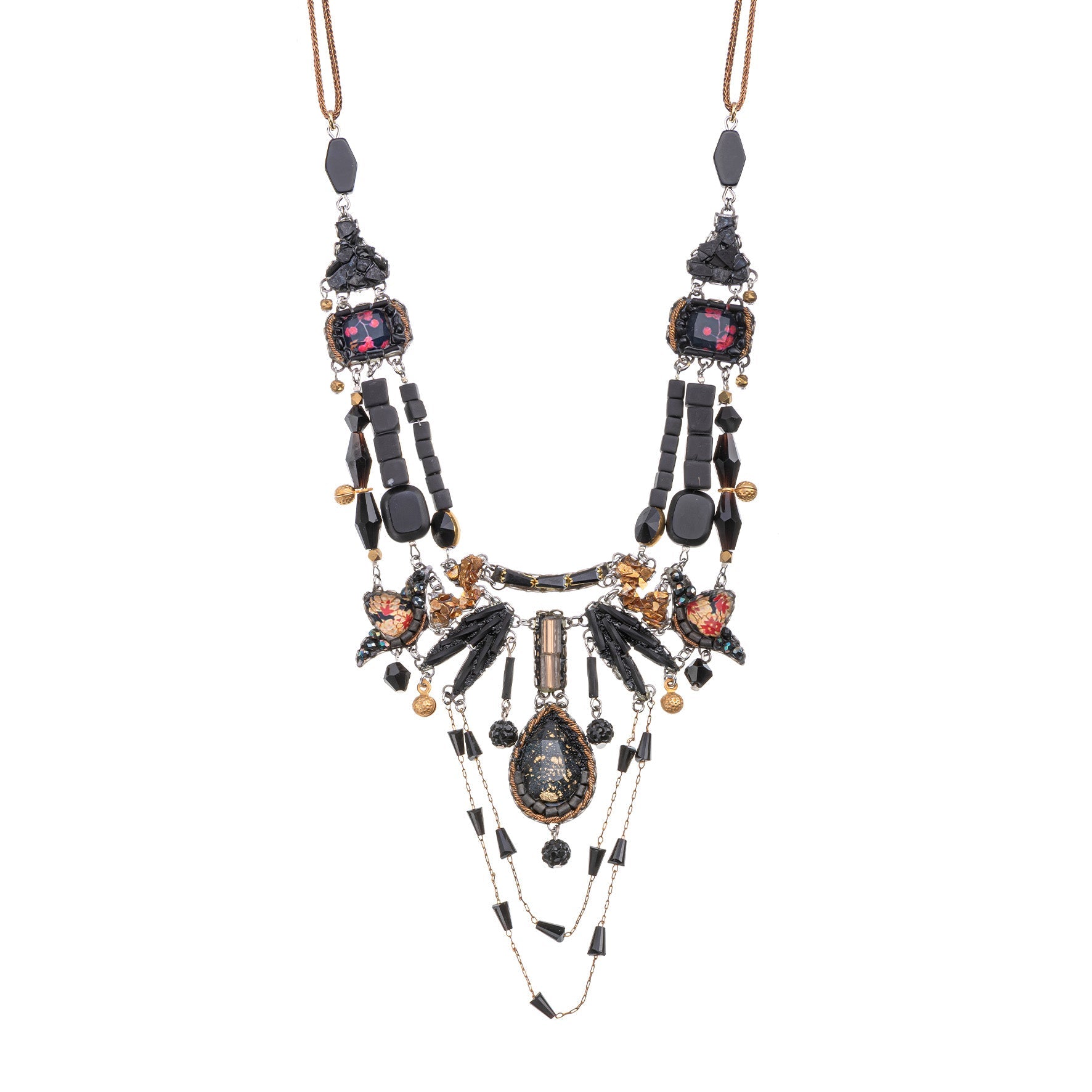 Ayala Bar Jewelry Ayala Bar Obsidian Night Set,Artisan Necklace,Cinder