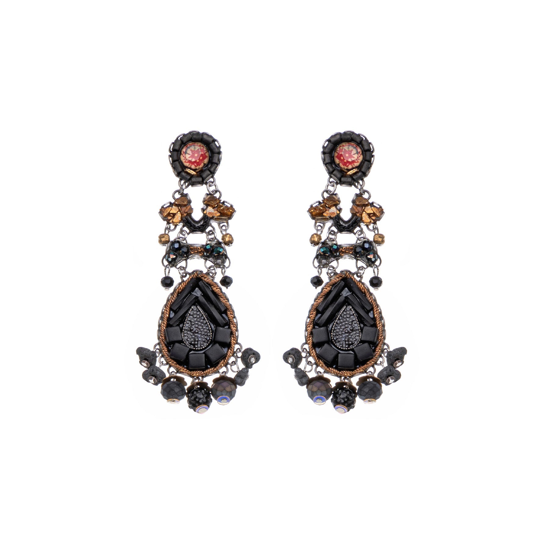 Ayala Bar Jewelry Ayala Bar Obsidian Night Set,Bold Earring,Ardent