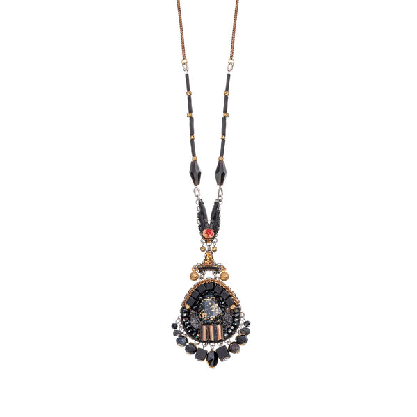 Ayala Bar Jewelry Ayala Bar Obsidian Night Set,Elegant Pendant Necklace,Ember