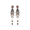 Ayala Bar Jewelry Ayala Bar Obsidian Night Set,Long Dangle Earring, Coal