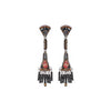 Ayala Bar Jewelry Ayala Bar Obsidian Night Set,Long Earring, Cenere