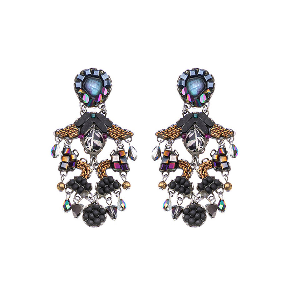 Ayala Bar Jewelry Ayala Bar Obsidian Set, Chic Black Earrings, Raven