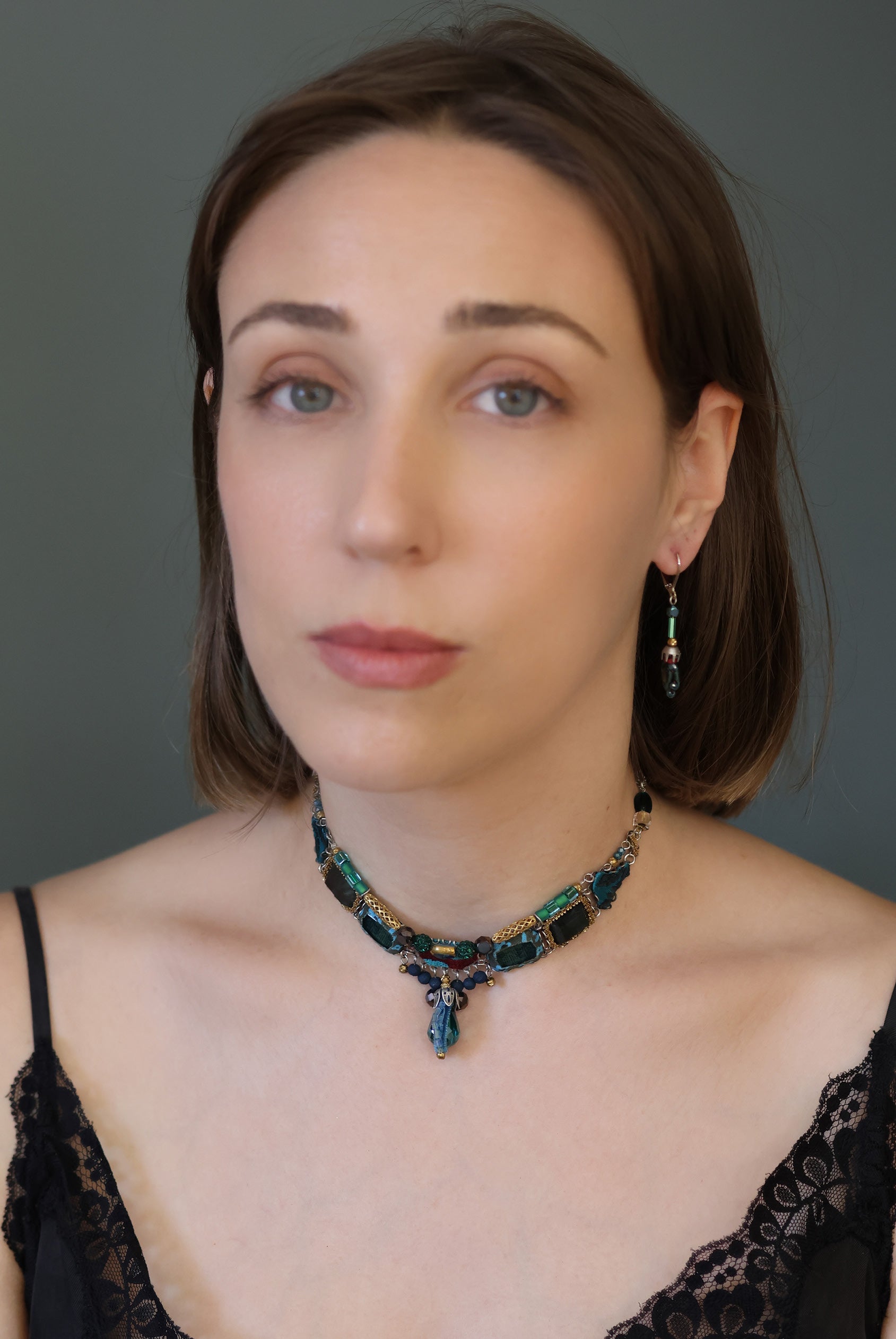 Ayala Bar Jewelry Ayala Bar Ocean Abyss  Set,Artisan Choker Necklace, Abyssos
