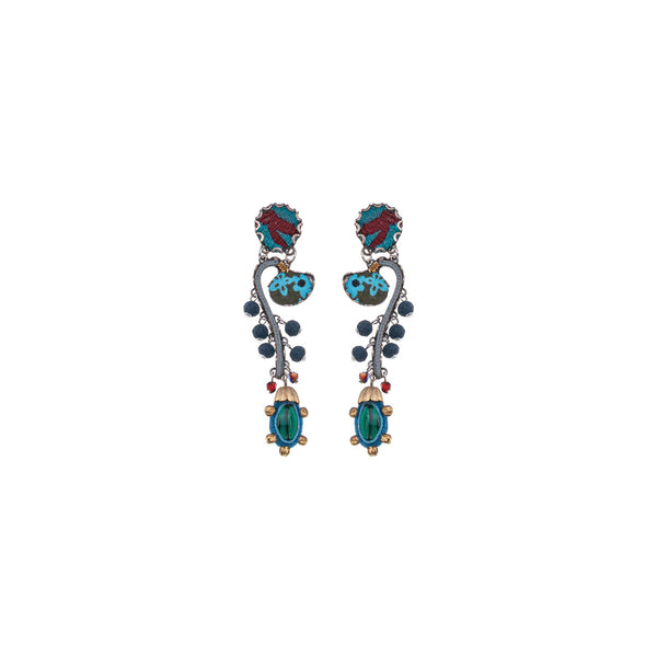 Ayala Bar Jewelry Ayala Bar Ocean Abyss  Set,Long delicat Earring,Samudra