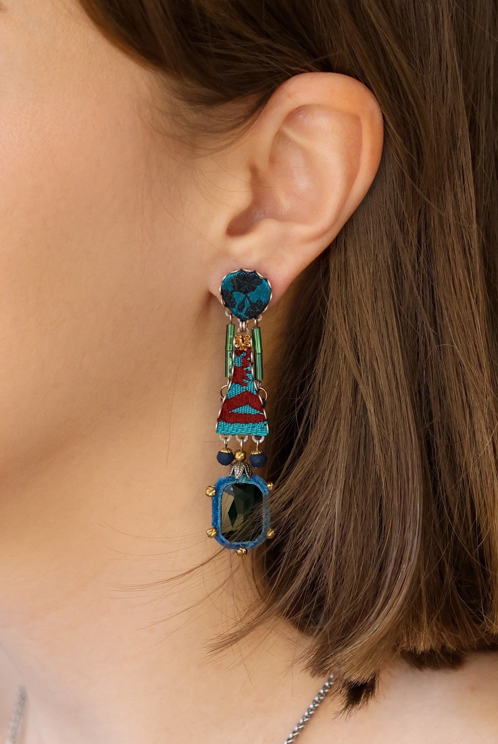 Ayala Bar Jewelry Ayala Bar Ocean Abyss  Set,Long Ele  Earring,Sindhu