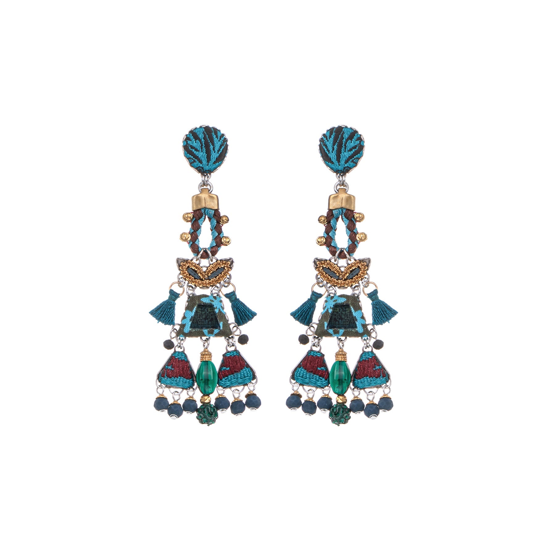 Ayala Bar Jewelry Ayala Bar Ocean Abyss  Set,Long Elegant  Earring,Tiefe