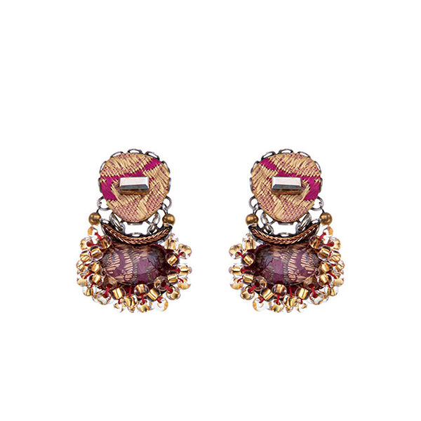 Ayala Bar Jewelry Ayala Bar Plum Wine Set, Purple Earrings, Petaline