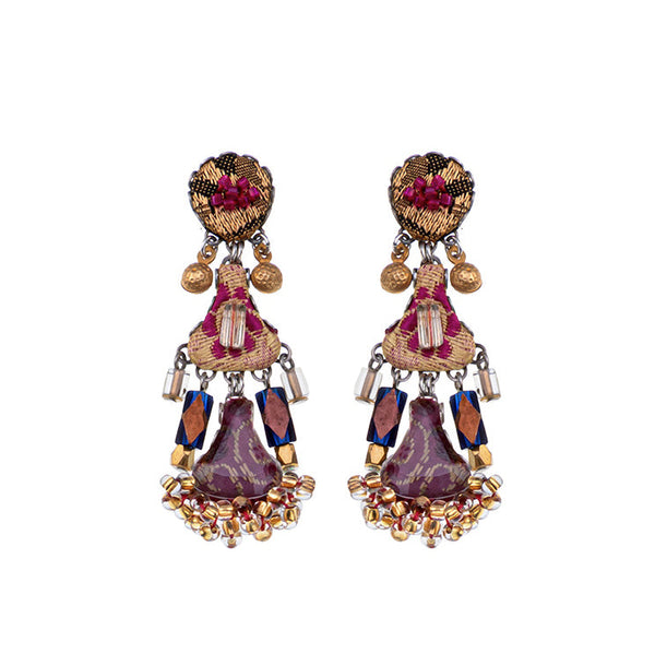 Ayala Bar Jewelry Ayala Bar Plum Wine Set, Purple Earrings, Pranella