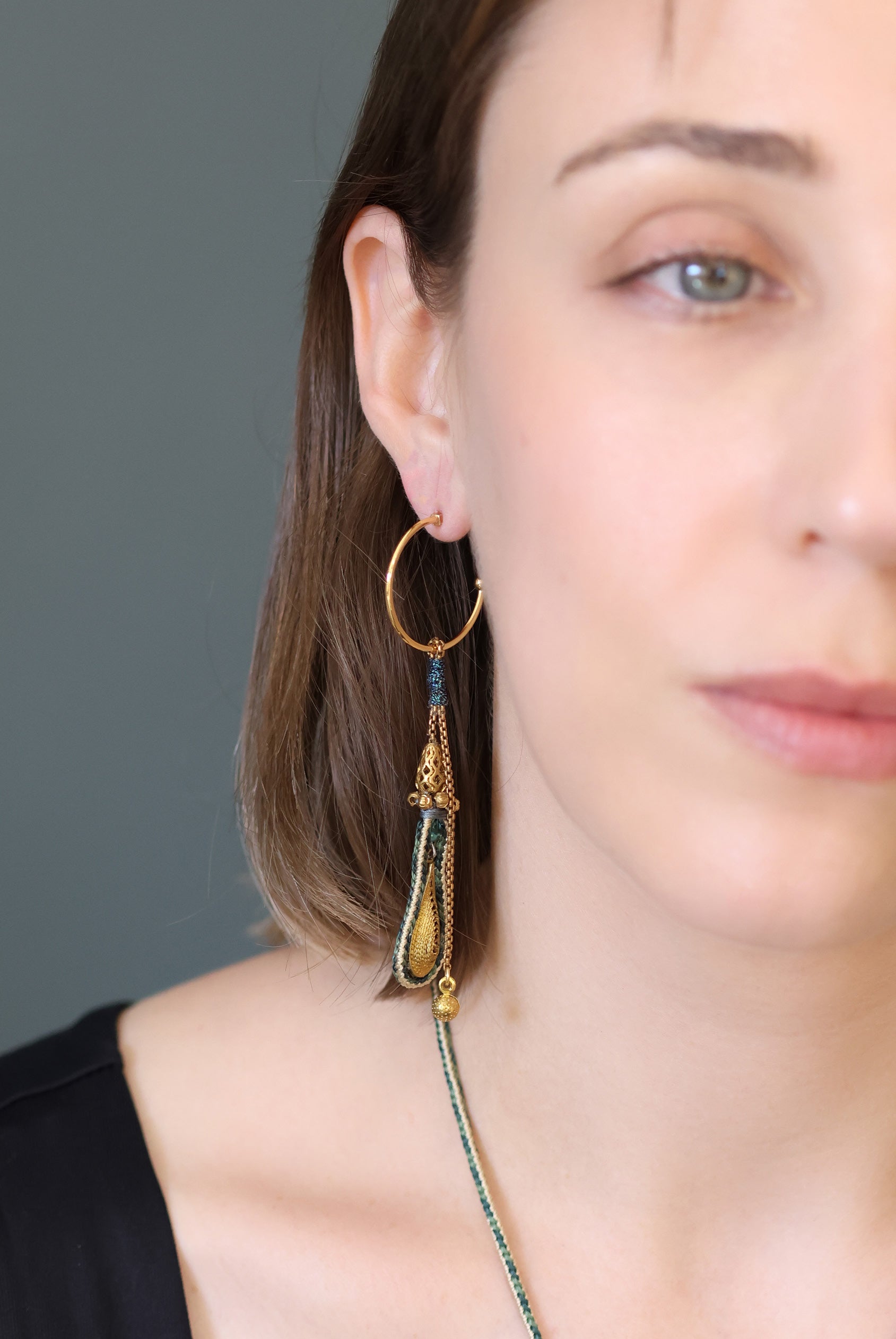 Ayala Bar Jewelry Ayala Bar Prism Set,Long Hoop Earring, Vine
