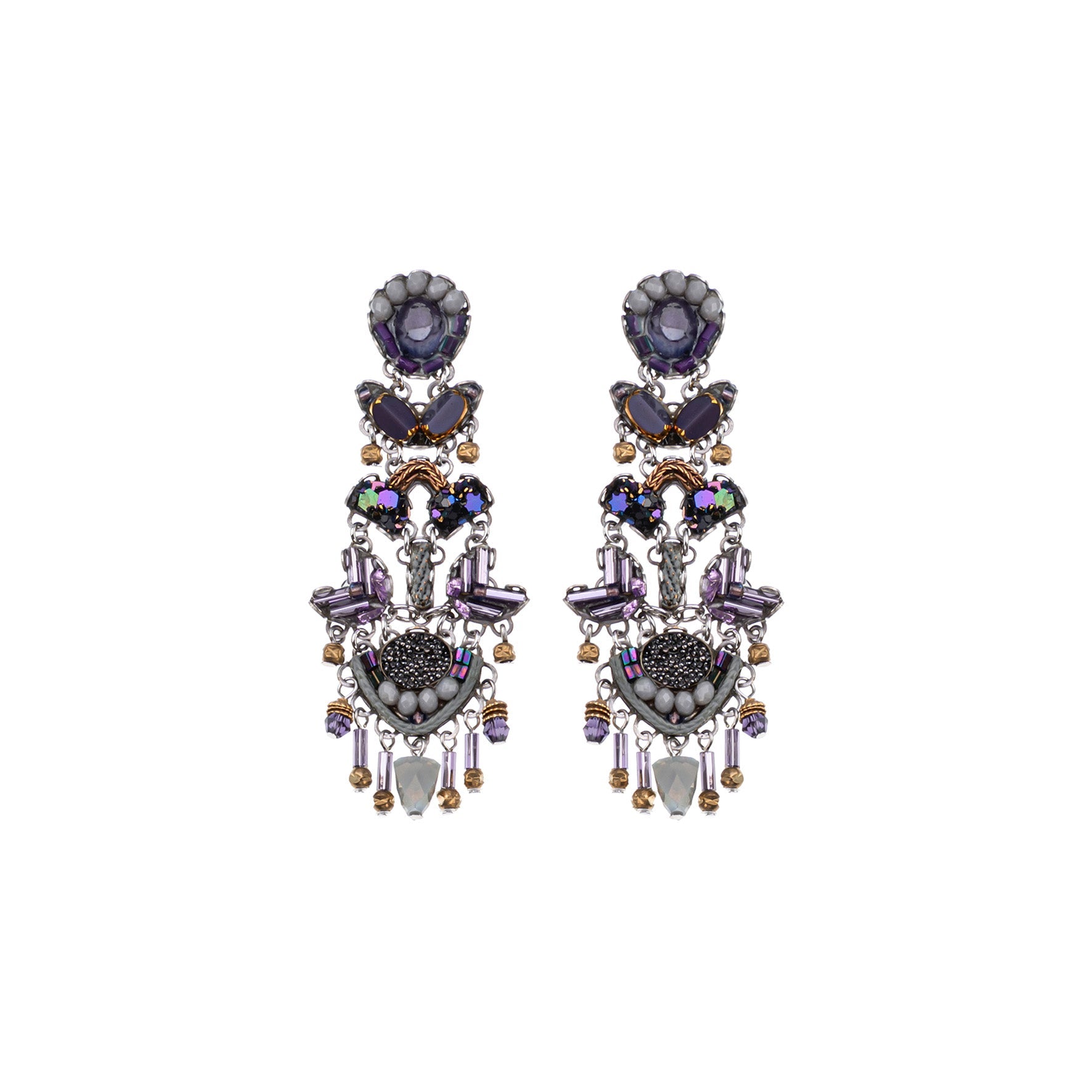 Ayala Bar Jewelry Ayala Bar Purple Passion Set,Artistic Earring,Garcia