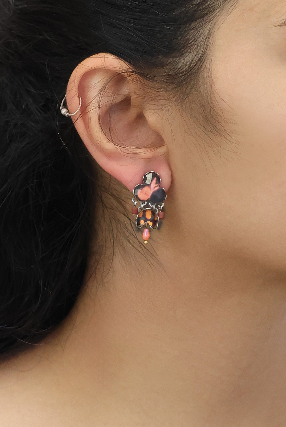 Ayala Bar Jewelry Ayala Bar Rosy Clay Set, Blossin Earrings