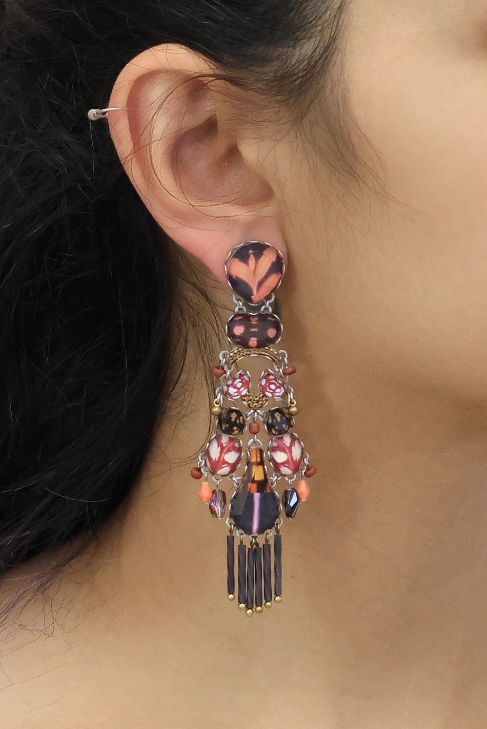 Ayala Bar Jewelry Ayala Bar Rosy Clay Set, Dasaria Earrings