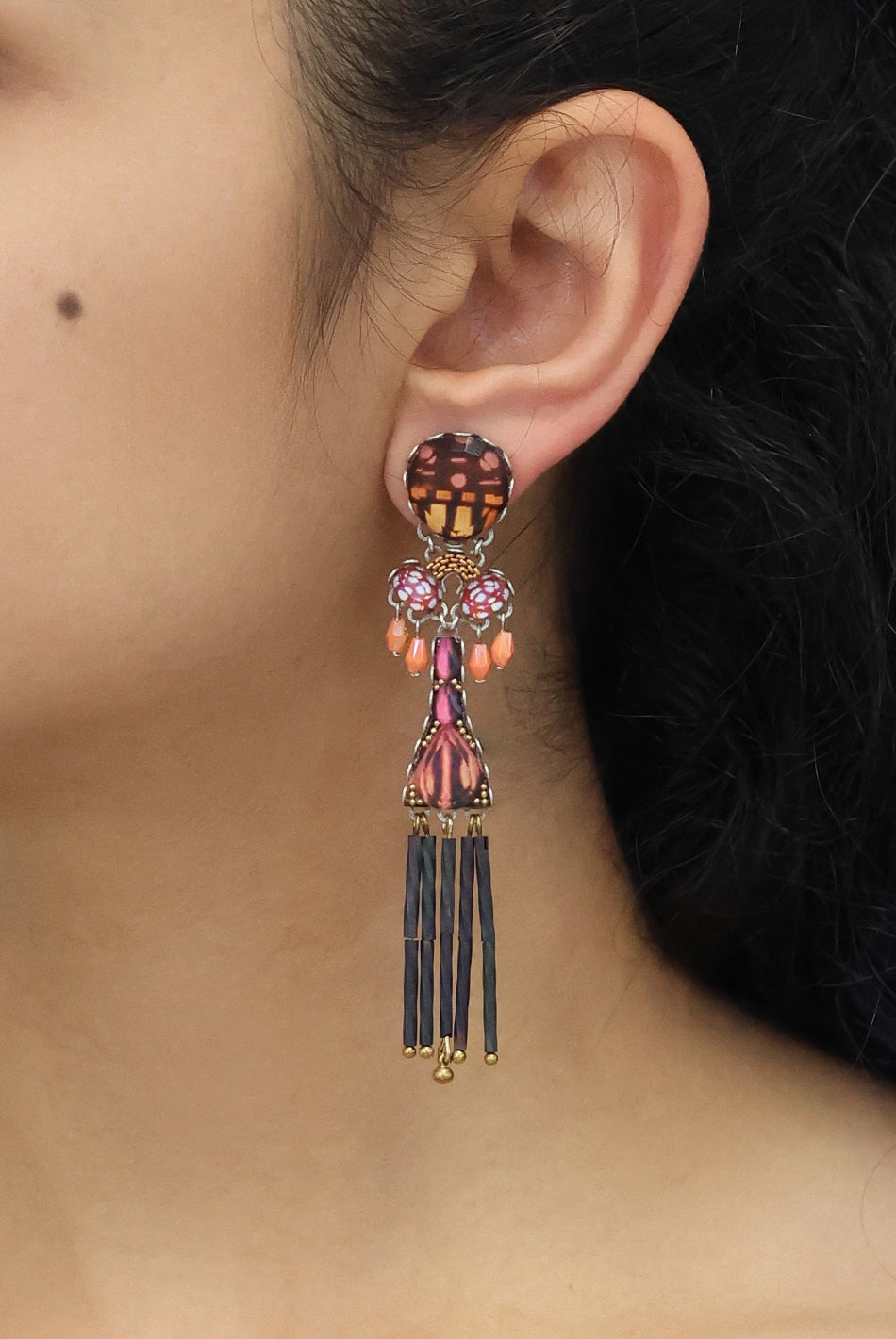 Ayala Bar Jewelry Ayala Bar Rosy Clay Set, Traffelle Earrings