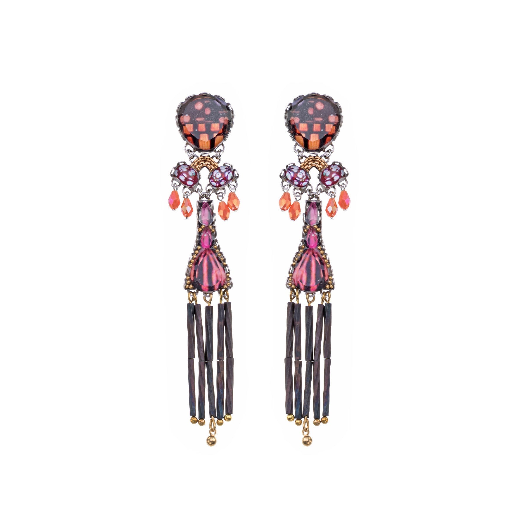Ayala Bar Jewelry Ayala Bar Rosy Clay Set, Traffelle Earrings