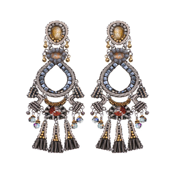 Ayala Bar Jewelry Ayala Bar Shivering Moonlight Set, Chrome Earrings