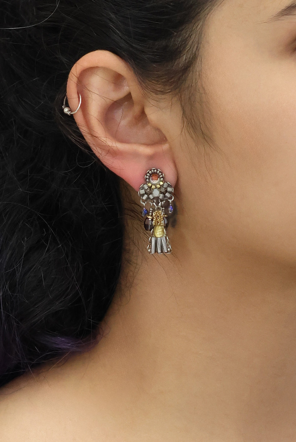 Ayala Bar Jewelry Ayala Bar Shivering Moonlight Set, Halo Earrings