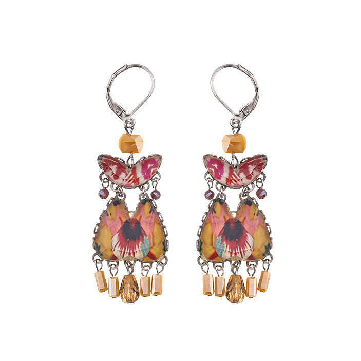 Ayala Bar Jewelry Ayala Bar Sunflower Surprise Set, Drop Glass Earrings, Mustard