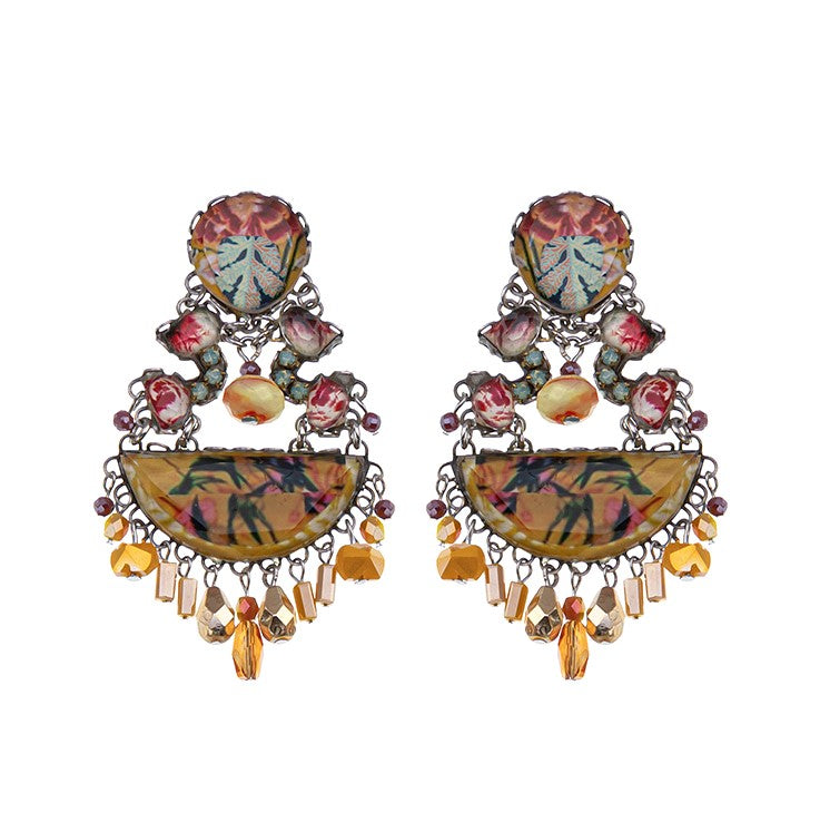 Ayala Bar Jewelry Ayala Bar Sunflower Surprise Set, Handmade Glass Earrings, Glow