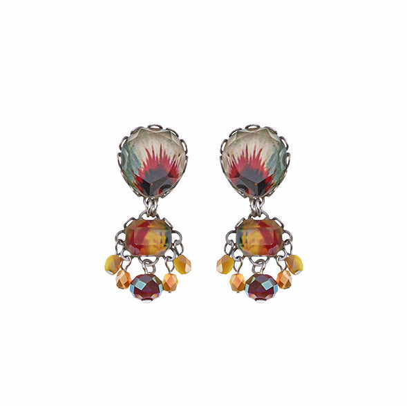 Ayala Bar Jewelry Ayala Bar Sunflower Surprise Set, Small Colorful Glass Earrings, Bri