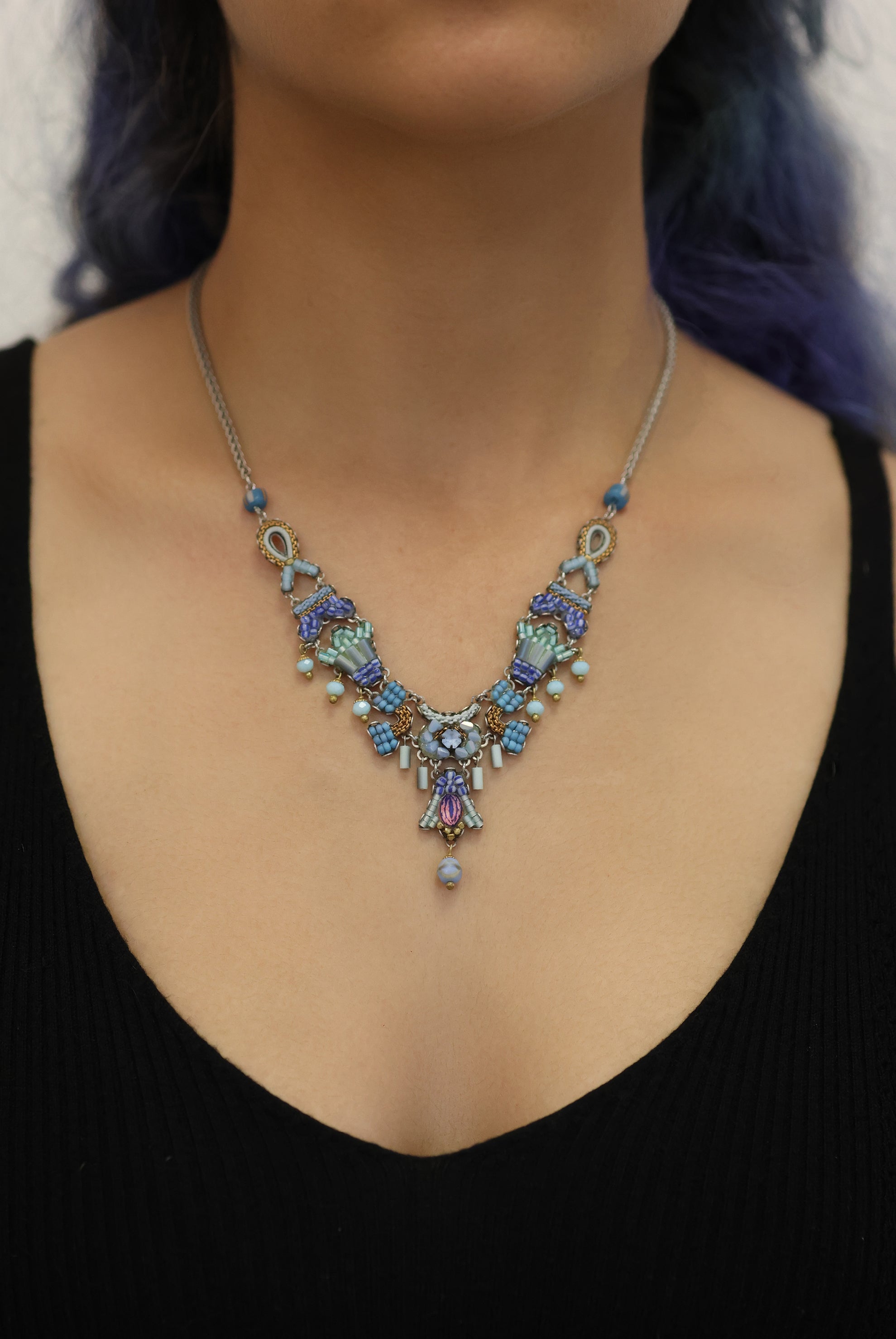 Ayala Bar Jewelry Ayala Bar Timeless Necklace Blue Bird Set, Parrot