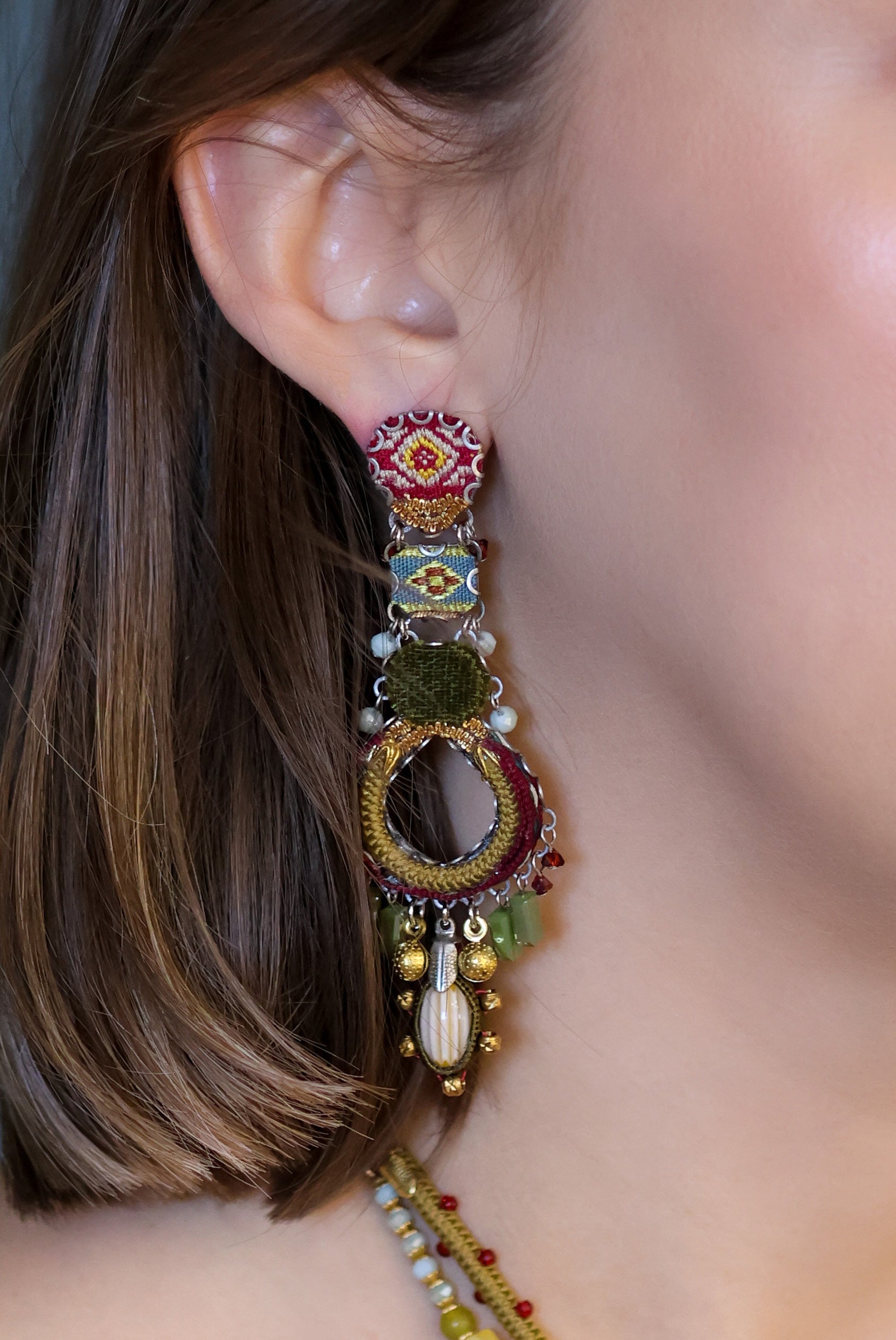 Ayala Bar Jewelry Ayala Bar Vintage Gold Set, Earring,Kusa
