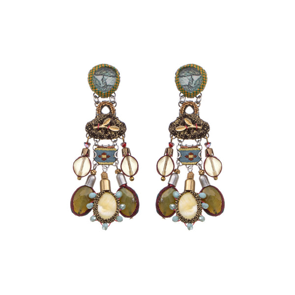 Ayala Bar Jewelry Ayala Bar Vintage Gold Set,Statement Earring,Prato