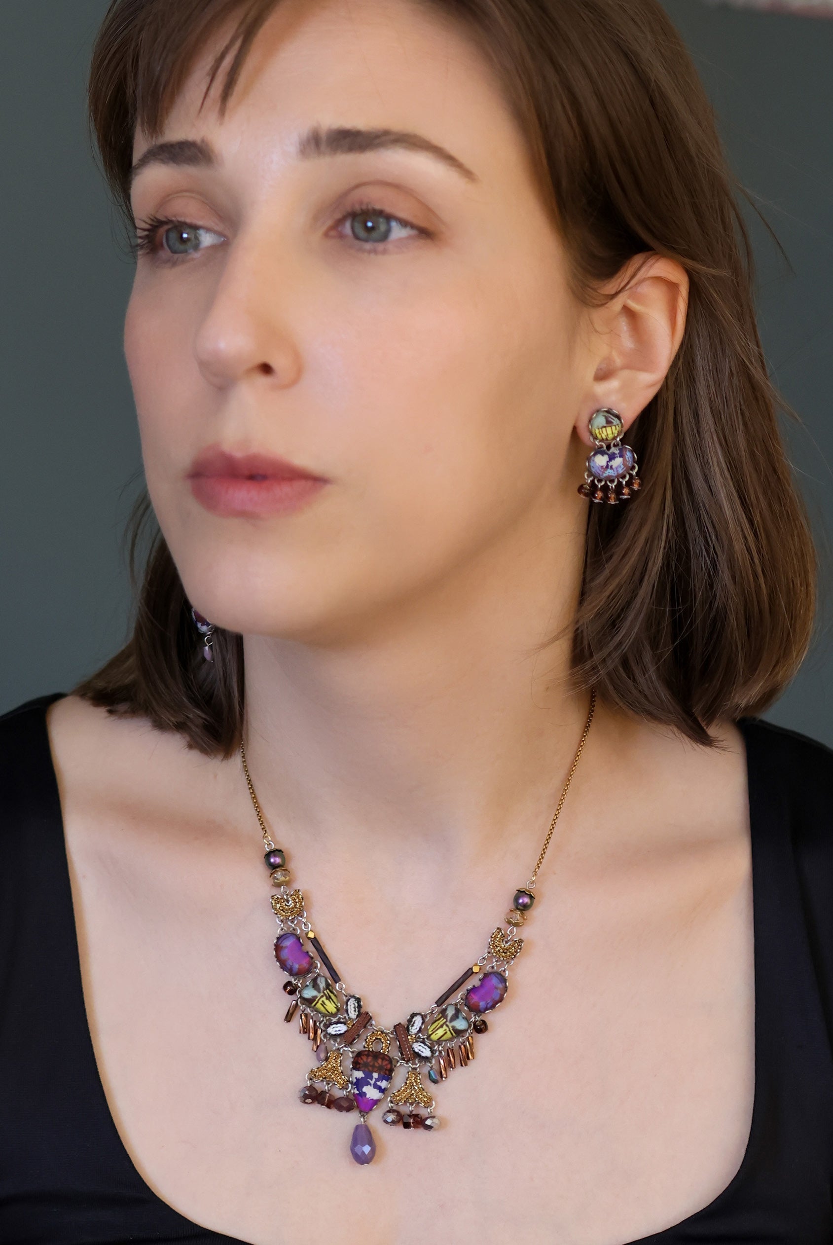 Ayala Bar Jewelry Ayala Bar Winter Warmth Set,Artisan Necklace, Gaia