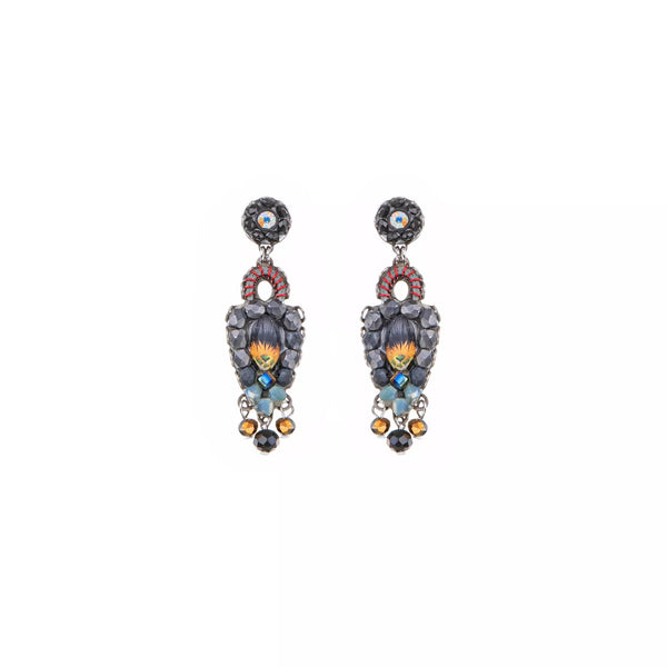 Ayala Bar Jewelry Ayalar Bar Black Casual Earrings Black Forest Set, Eliska
