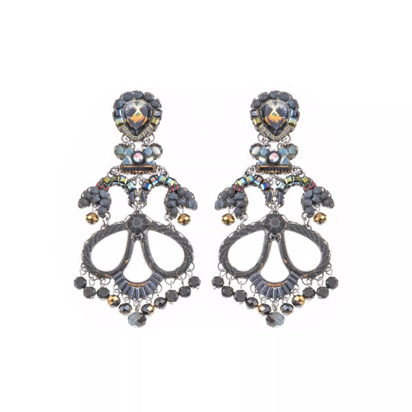 Ayala Bar Jewelry Ayalar Bar Black Chandelier Earrings Black Forest Set, Sorin