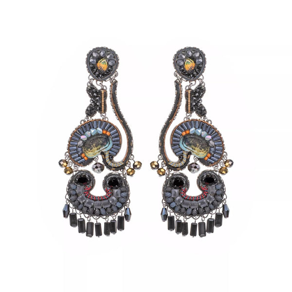 Ayala Bar Jewelry Ayalar Bar Black Festive Earrings Black Forest Set, Eliane