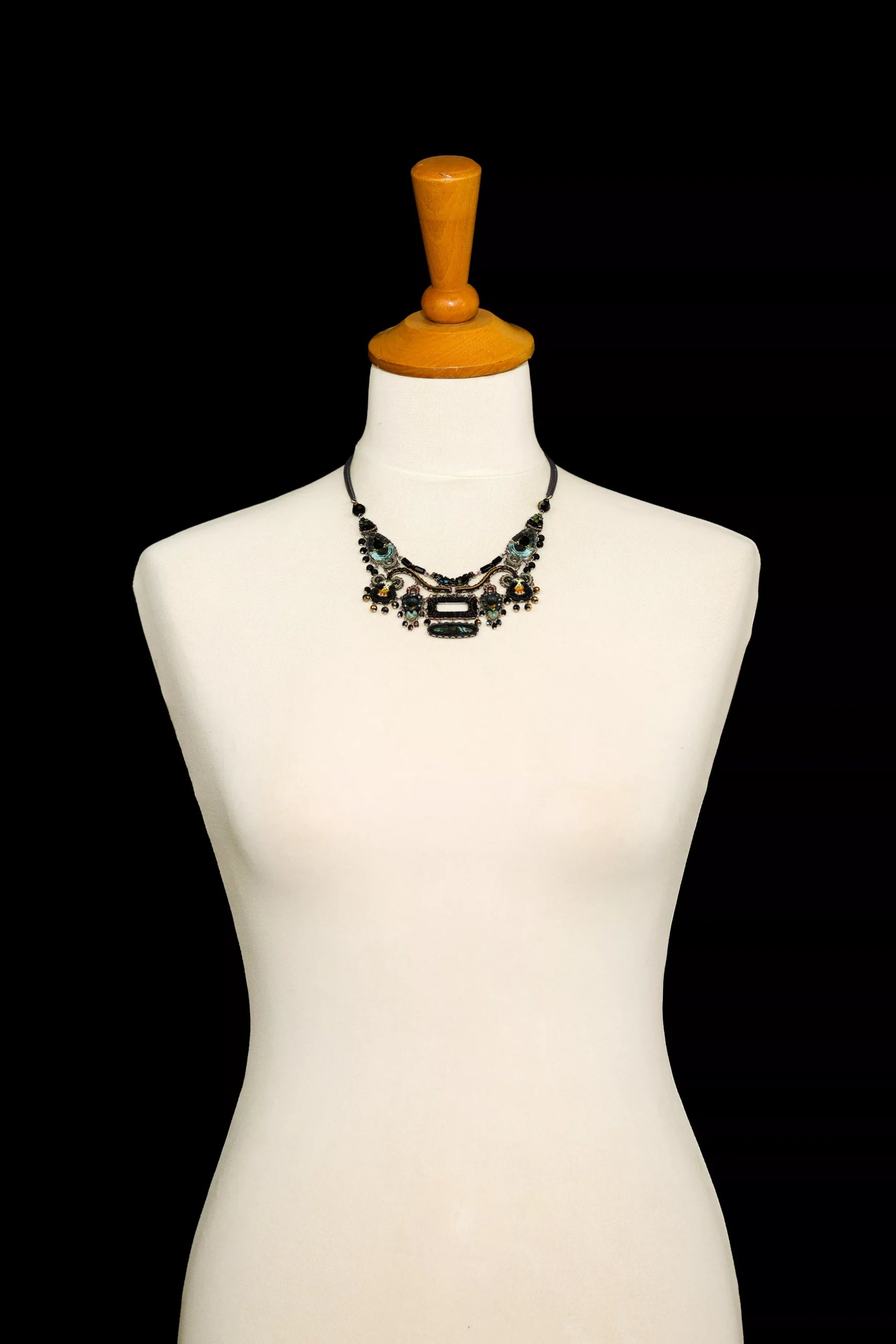 Ayala Bar Jewelry Ayalar Bar Black Statement Necklace Black Forest Set, Kai