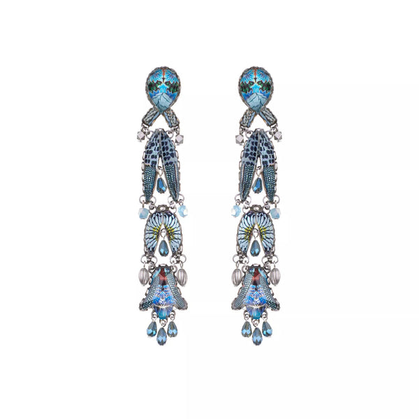 Ayala Bar Jewelry Ayalar Bar Blue Long Earrings Deep Sea Set, Marina