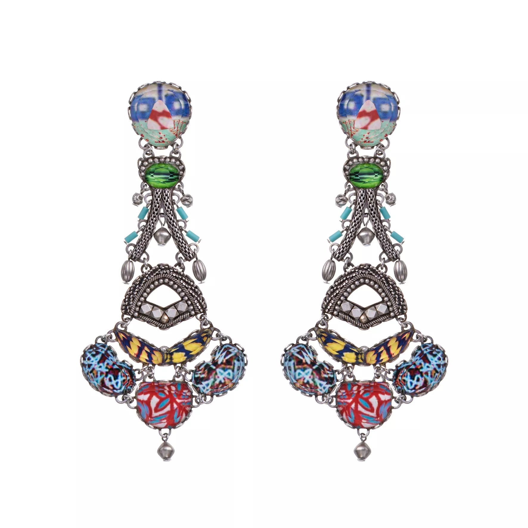 Ayala Bar Jewelry Ayalar Bar Colorful Long Earrings Carnival Set, Jolly