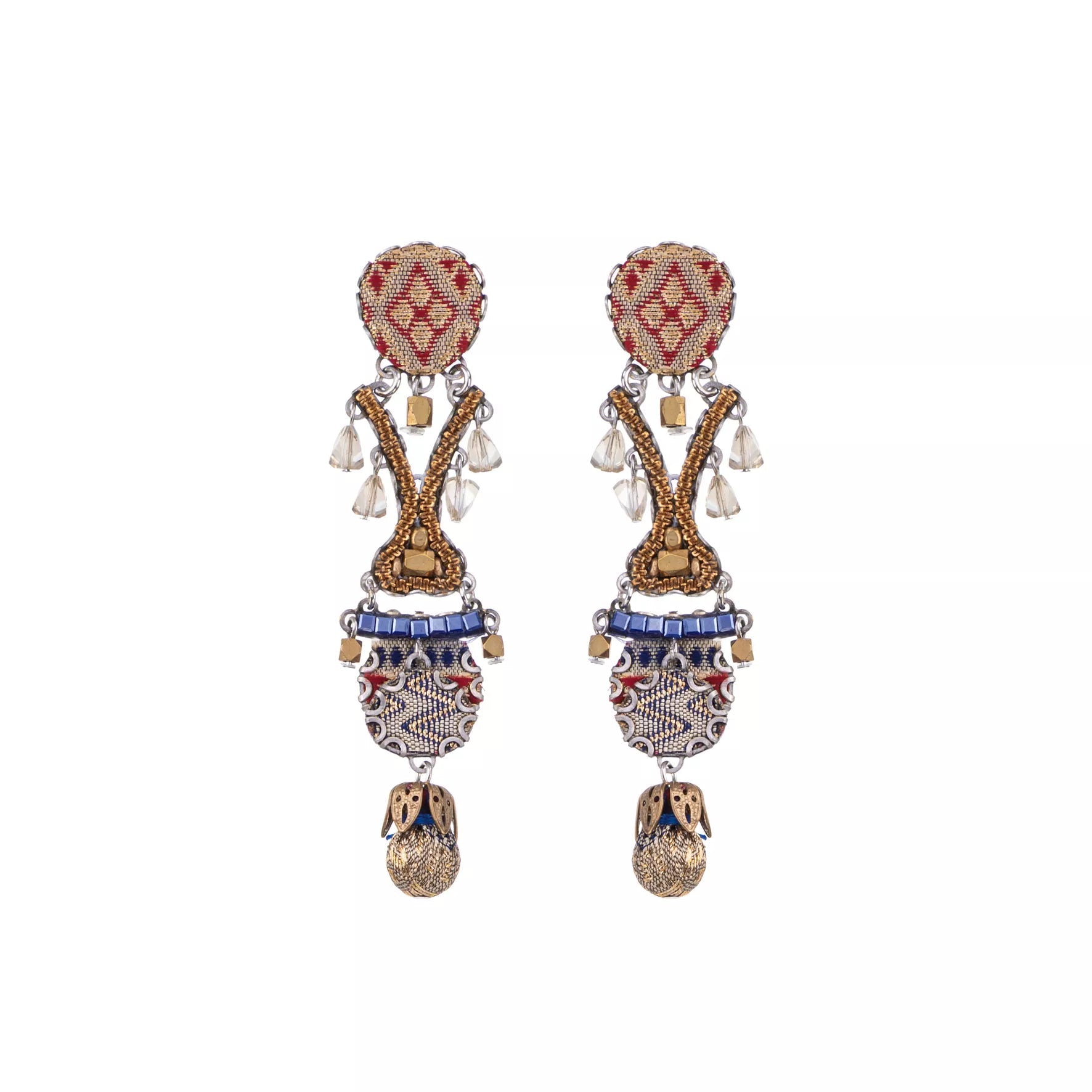 Ayala Bar Jewelry Ayalar Bar Gold Long Earrings Royal Gold Set, Zarifa
