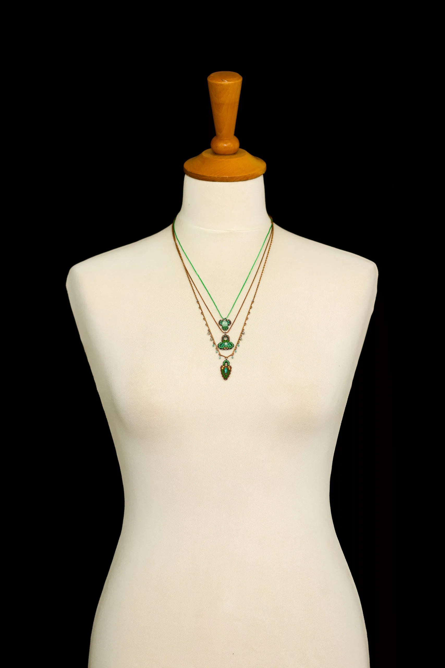 Ayala Bar Jewelry Ayalar Bar Green Long Necklace Grassland Set, Lea