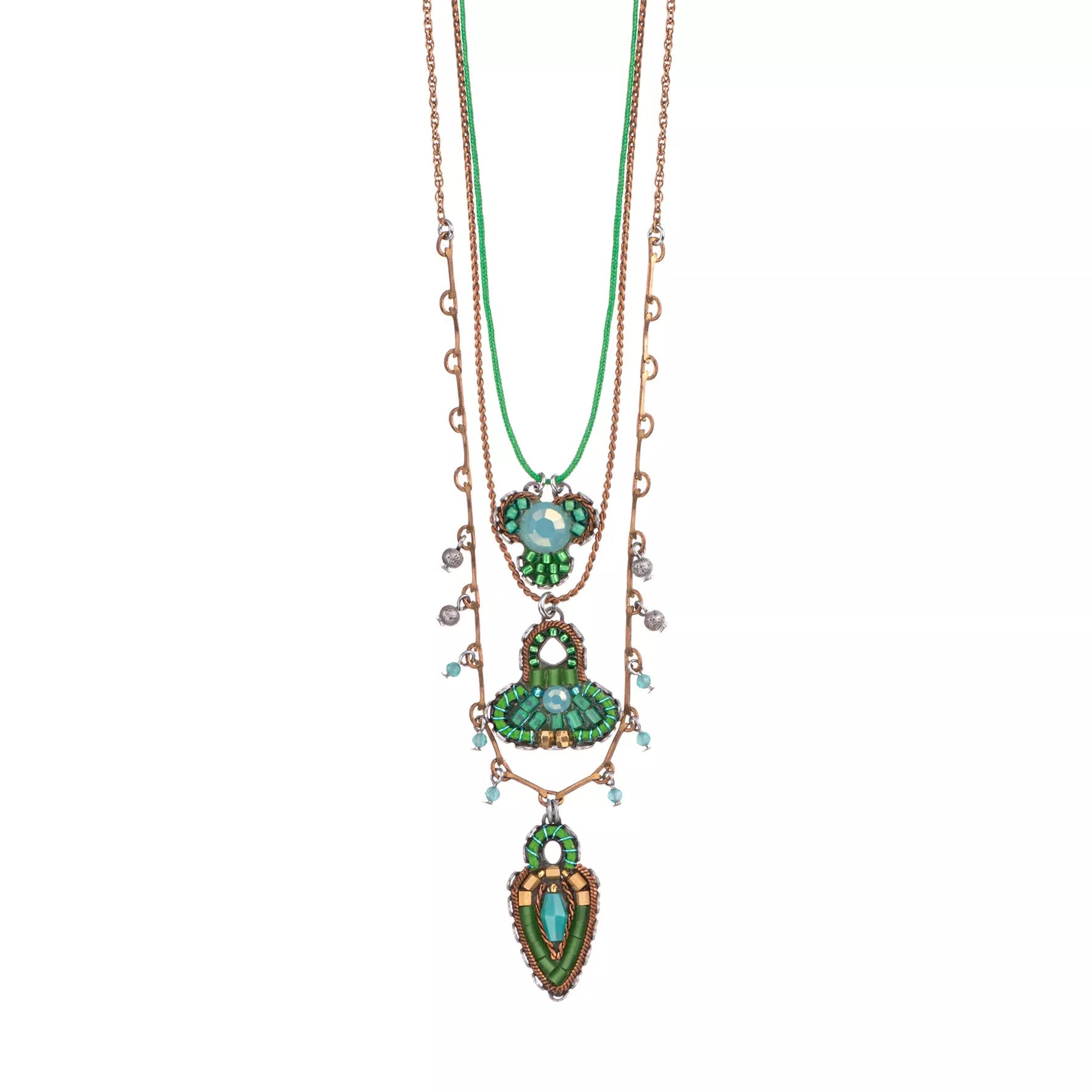 Ayalar Bar Green Long Necklace Grassland Set Lea ShopTheAddison