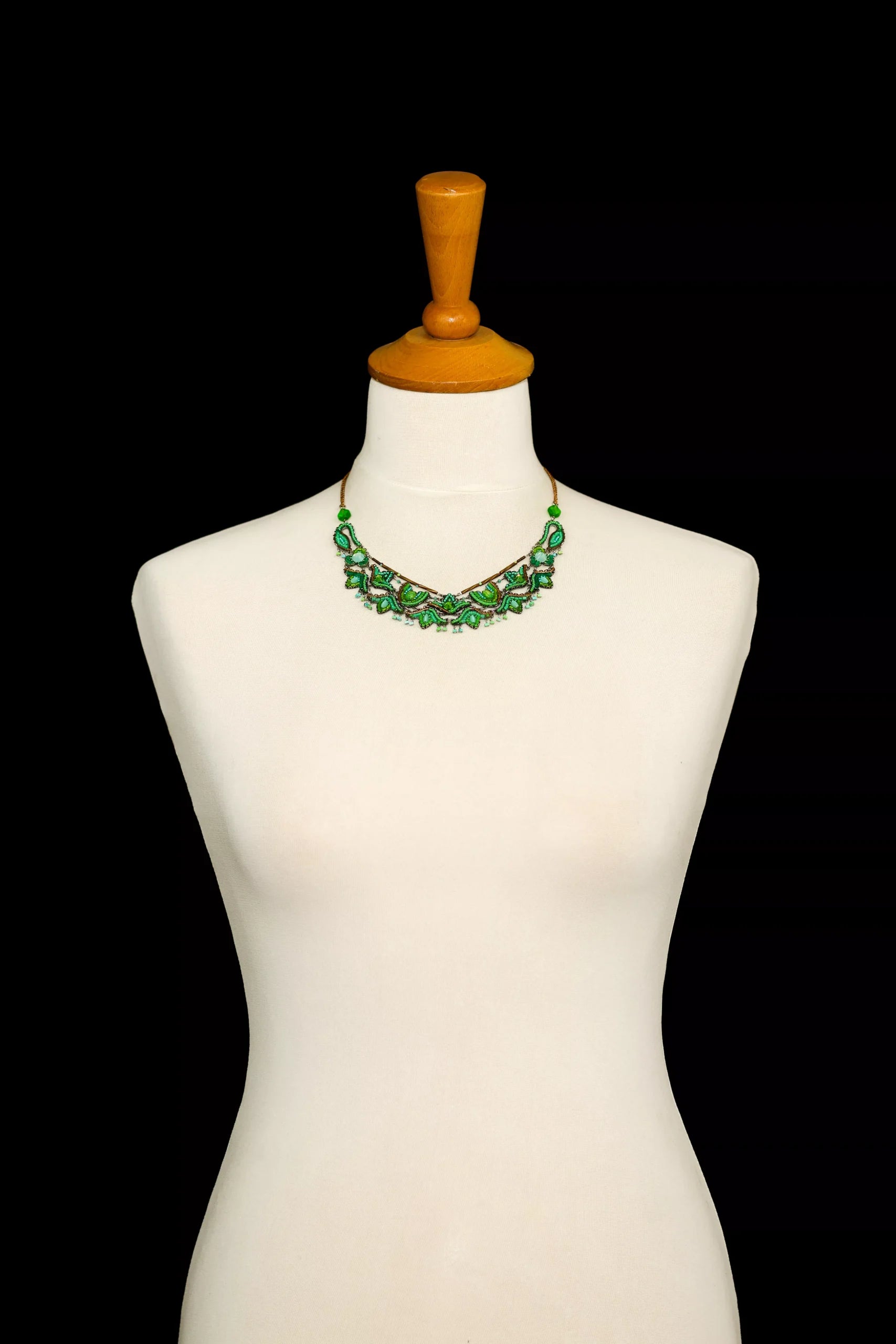 Ayala Bar Jewelry Ayalar Bar Green Statement Necklace Grassland Set, Artemisia