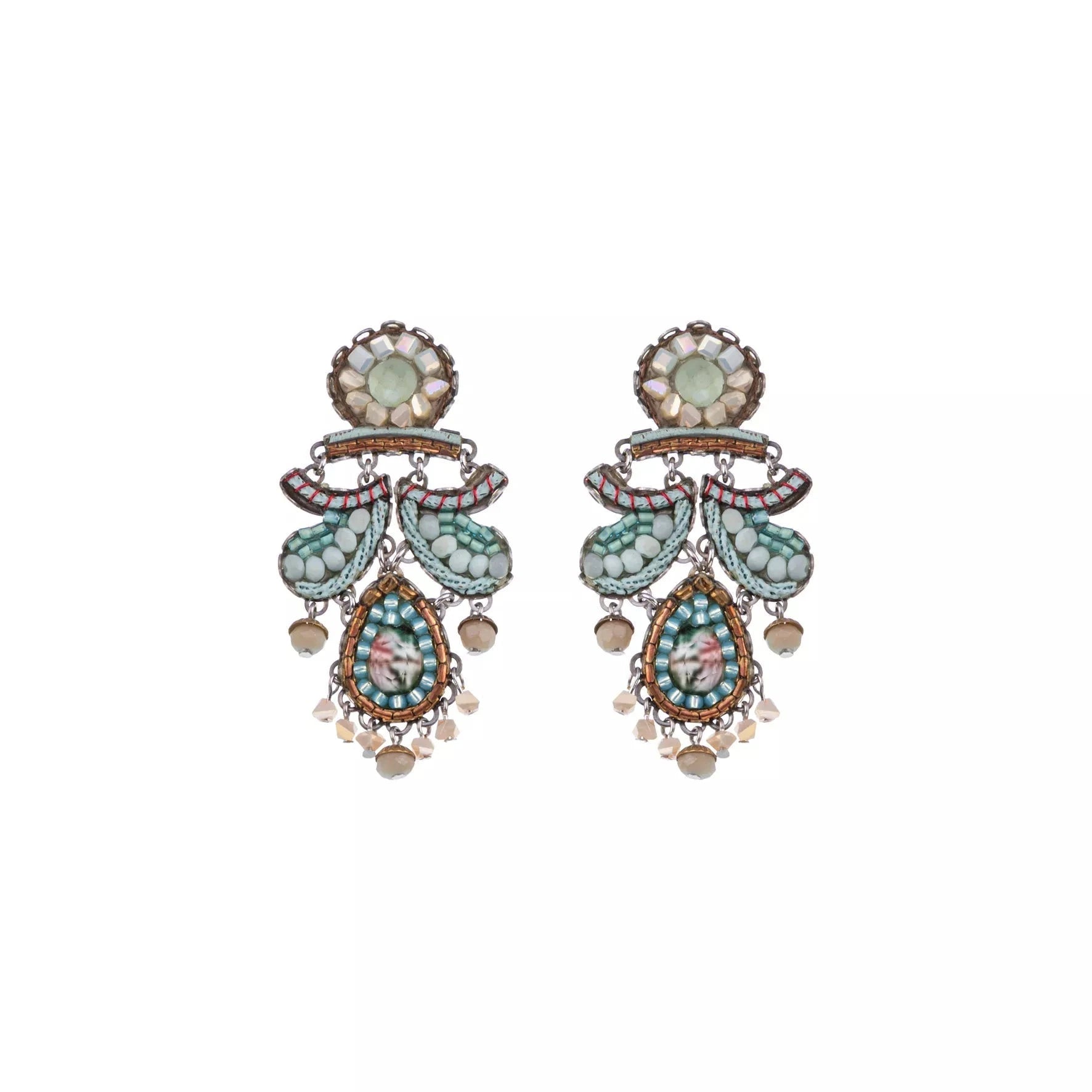Ayala Bar Jewelry Ayalar Bar Mint Flower Earrings Mint Flavor Set, Aruna