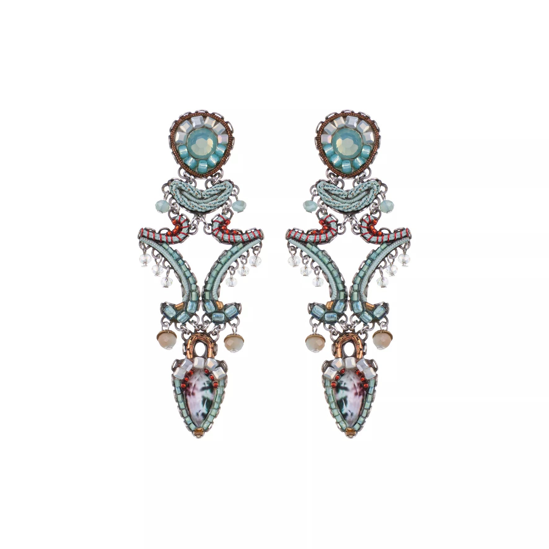 Ayala Bar Jewelry Ayalar Bar Mint Long Earrings Mint Flavor Set, Nurit