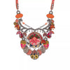 Ayala Bar Jewelry Ayalar Bar Orange Flower Necklace Embroidered Dream Set, Flora